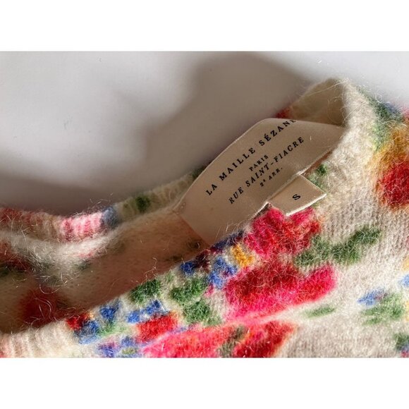 Sezane Juno Cardigan Secret Garden Size Small Wool - Picture 7 of 8